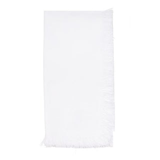 Fringe napkin, white