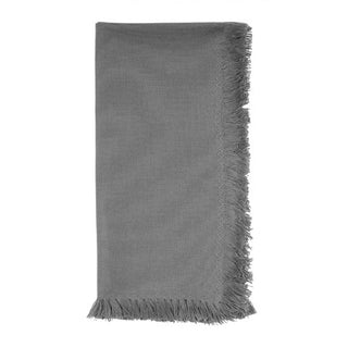 Fringe napkin, grey