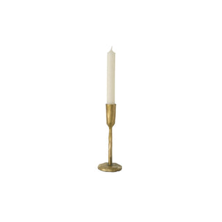 Luna Forged Candlestick Gold