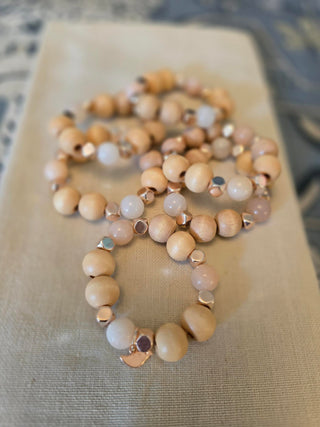 Pink Opal Napkin Rings