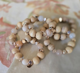 Pink Opal Napkin Rings