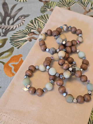 Amazonite Dark Napkin Rings
