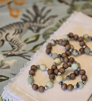 Amazonite Dark Napkin Rings