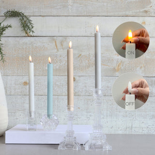 Taper Candles LED - White