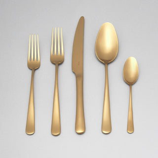 Flatware set - matte gold